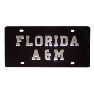  Florida A&M Rattlers Black Mirror License Plate: Sports 
