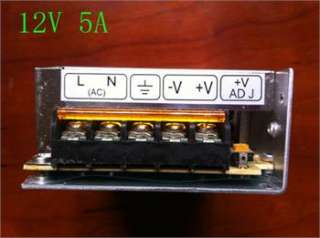   5A Universal Regulated Switching AC in DC out Power Supply LED  
