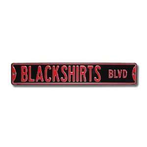  Steel Street Sign BLACKSHIRTS BLVD