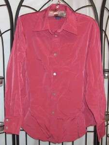 Susan Graver Peachskin Big Shirt XS (size 4) Nice for Spring  