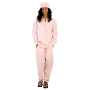  Cotton Pant Set   String Tied  Pink 