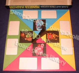 Monster madness board game 1975 by Berwick Masterpiece  