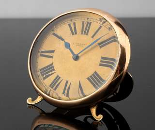 FINEST L LEROY & CIE PARIS 1890 FULLY JEWELLED 8 DAYS DESK TABLE CLOCK 