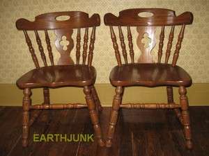 Tell City Chair Company Tanbark Solid Oak Collection 1410 Mate Chairs 