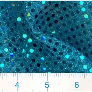  45 Wide Sequin Knits   Turquoise Fabric By The Yard 