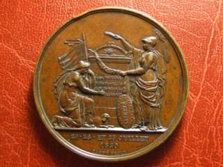 Memory of the martyrs of French Revolution1830 medal Casimir Delavigne 