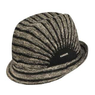 Kangol Marl Stripe Duke Black Hat Cap  