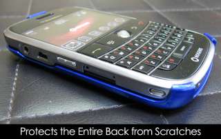 Black Snap On Case with Logo for Blackberry Bold 9000  