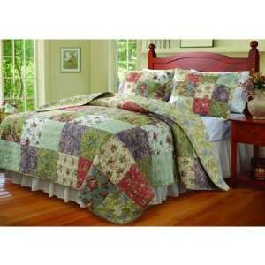  Blooming Prairie Twin Size 2 Piece Quilt Set: Home 