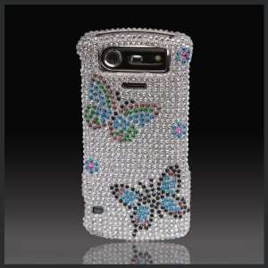  Butterflies on Silver Cristalina crystal bling case 