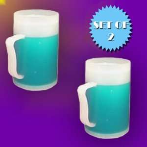  FROSTY FREEZER MUGS   BLUE 12 OZ. (SET OF 2) Electronics