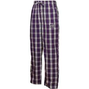  Colorado Rockies Purple Plaid Campus Pajama Pants: Sports 