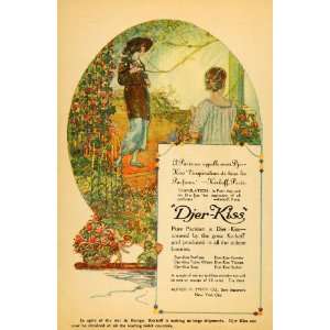  1915 Ad Djer Kiss Alfred Smith Elf Fairy Floral Women 