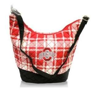  Ohio State Buckeyes Womens/Girls Quilted Handbag: Sports 
