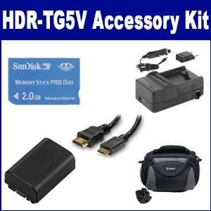  Sony HDR TG5V Camcorder Accessory Kit includes: SDNPFH50 