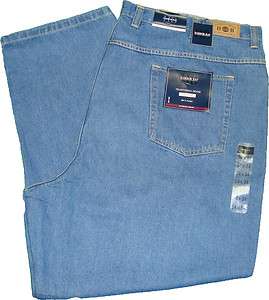    Fit Denim Jeans Medium Stone Wash Big and Tall W 46 to W 66  
