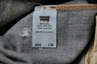 Levis LVC Big E Scorched 1947 501 #475019101 31X30.5  