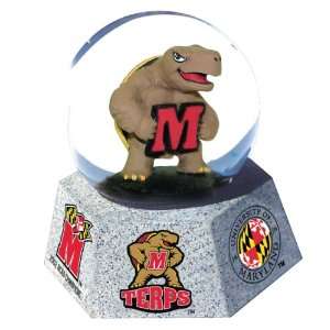  Maryland Terrapins Musical Mascot Water Snow Globe: Sports 