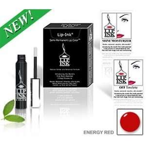  LIP INK® Lipstick Smear proof ENERGY RED Trial size Kit Beauty