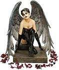 Gothic Winged Beautiful Dark Side Temptress Statue. Med