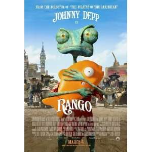  Rango Regular Movie Poster Double Sided Original 27x40 