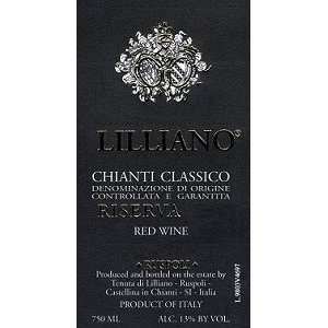  Tenuta Lilliano Chianti Classico Riserva 2008 750ML 