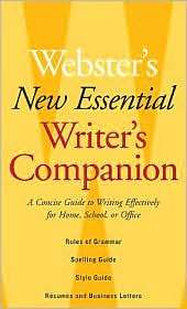 Websters New Essential Writers Companion A Concise Guide to Writing 