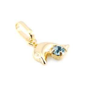  Pendant plated gold Tendres Dauphins turquoise. Jewelry