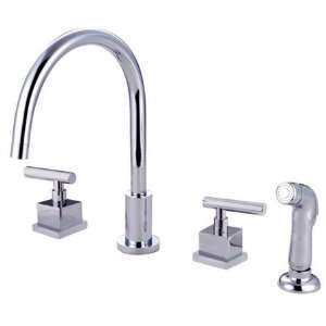 Elements of Design ES8798CQLLS Tempa Widespread Kitchen Faucet Less 