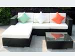 Rattan Garden Furniture Set Table Chair Lounge Outdoor  