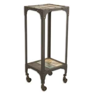  Uttermost 31 City Park, Telephone Table Rustic, Antique 