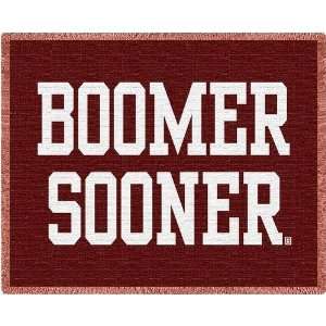  Univ of Oklahoma Boomer Sooner   69 x 48 Blanket/Throw 