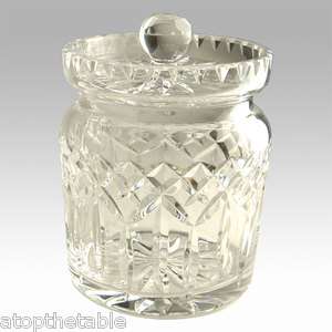 Lismore Lead Crystal Biscuit Barrel by Waterford Ireland Cookie Jar 