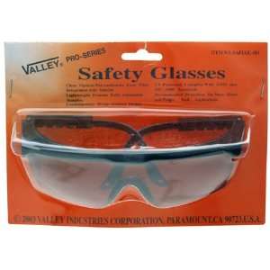 Amber Safety Glasses Polycarbonate lens with integrated side shields 