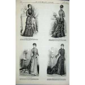    1880 Womens Fashion Costume Robe Toilette Bordelais