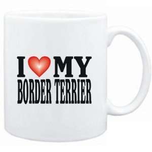    Mug White  I LOVE Border Terrier  Dogs: Sports & Outdoors