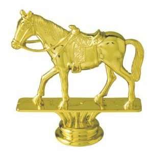  GOLD 3 3/4 Western Horse Figure Trophy: Toys & Games