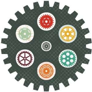   Cog 12 by 12 Inch Technologic Die Cut Paper: Arts, Crafts & Sewing