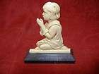 VINTAGE BAKELITE CHILD PRAYING FIGURE TEACH ME THY WAY