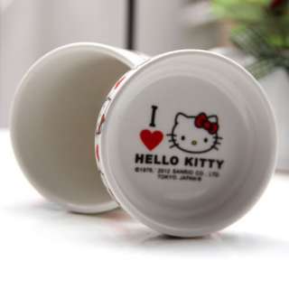 Hello Kitty Ceramic Coffee Mug Water Tea Cup w/ Tray 29  