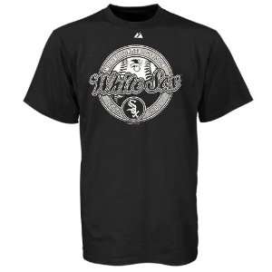  Majestic Chicago White Sox Black Discovery T shirt: Sports 