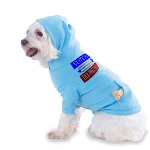 VOTE FOR TAX PREPARER Hooded (Hoody) T Shirt with pocket for your Dog 