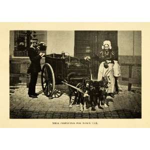  1906 Print Milk Inspector Town Tax Dog Carriage Cart Cream 