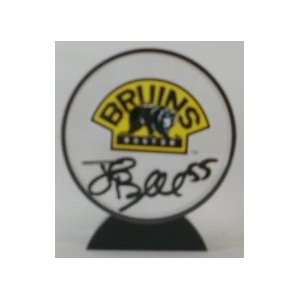 Autographed Johnny Boychuk Puck   3rd Logo Acrylic   Autographed NHL 