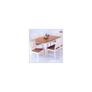   Piece Dining Set in Vanilla Cream Boylston Brown: Furniture & Decor