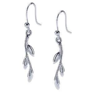  Sterling Silver Small Branch Earrings: Jewelry