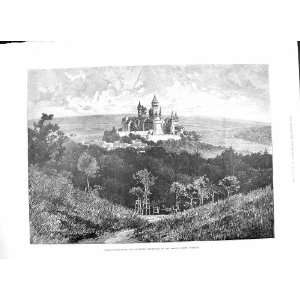  1888 SCHLOSS BRAUNFELS RESIDENCE PRINCES SOLMS GERMANY 