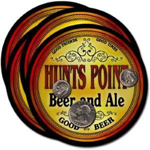  Hunts Point, WA Beer & Ale Coasters   4pk 