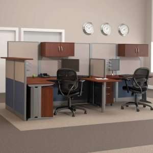   Double Workstation Computer Desk with Reception: Office Products