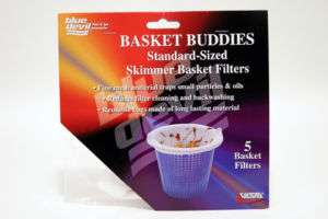 Blue Devil Basket Buddies Skimmer Basket Filters 5 pack 054629185006 